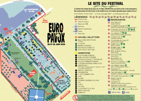 Le plan du festial est disponible !